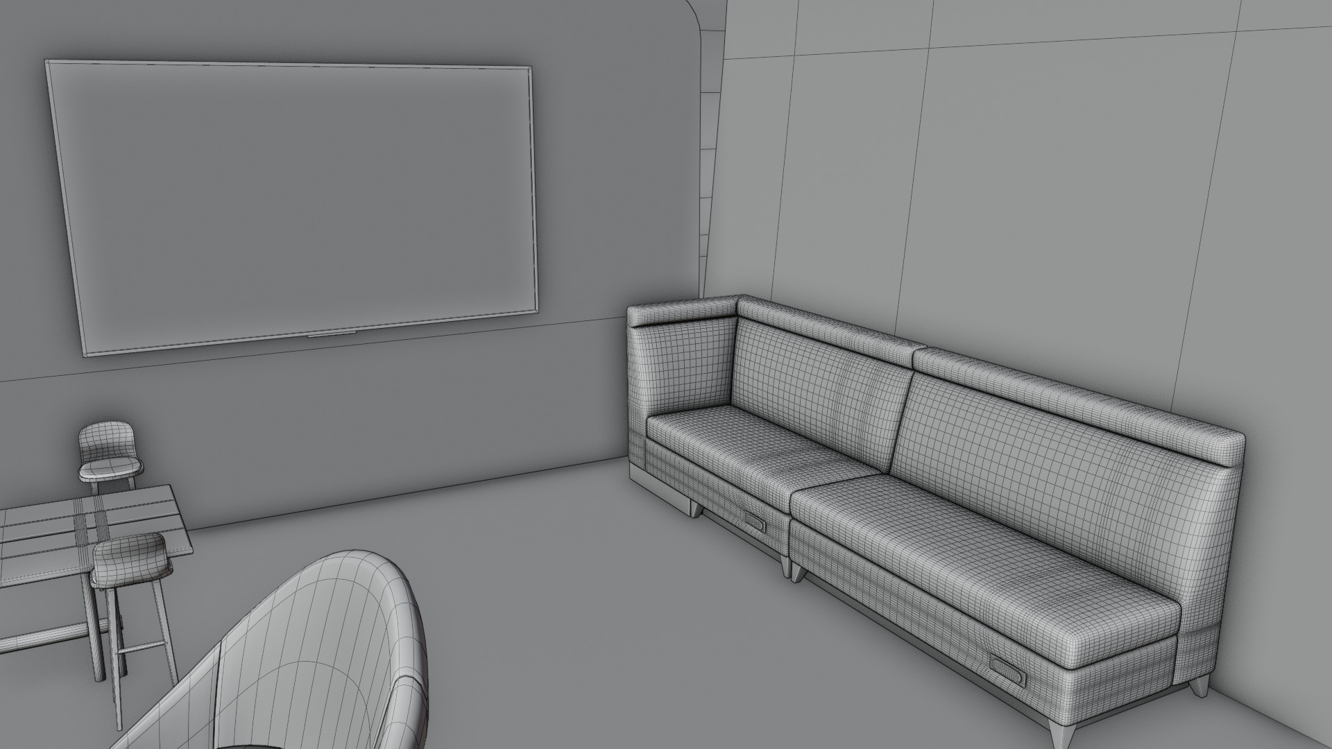 Modern Futuristic Exhibition Booth Design 3D Model 3D model_12