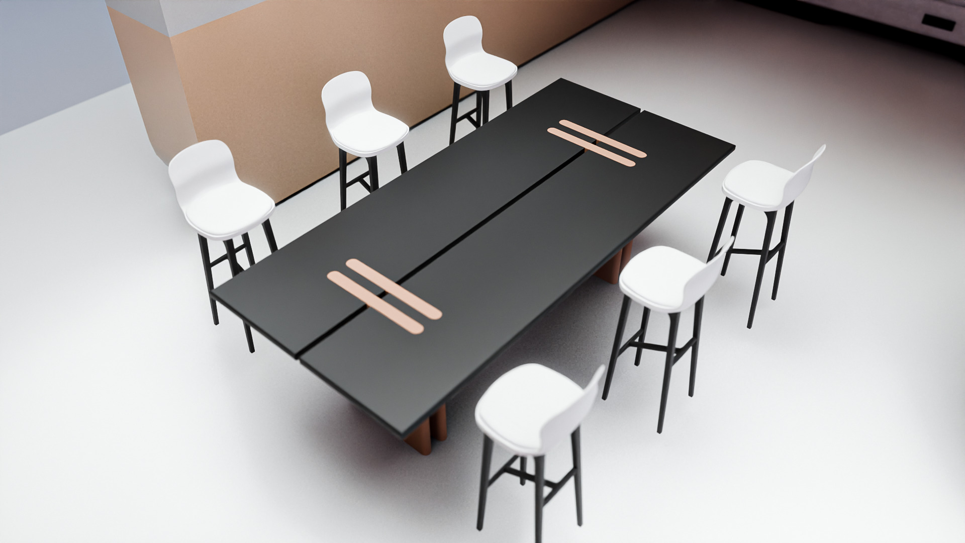 Modern Futuristic Exhibition Booth Design 3D Model 3D model_3