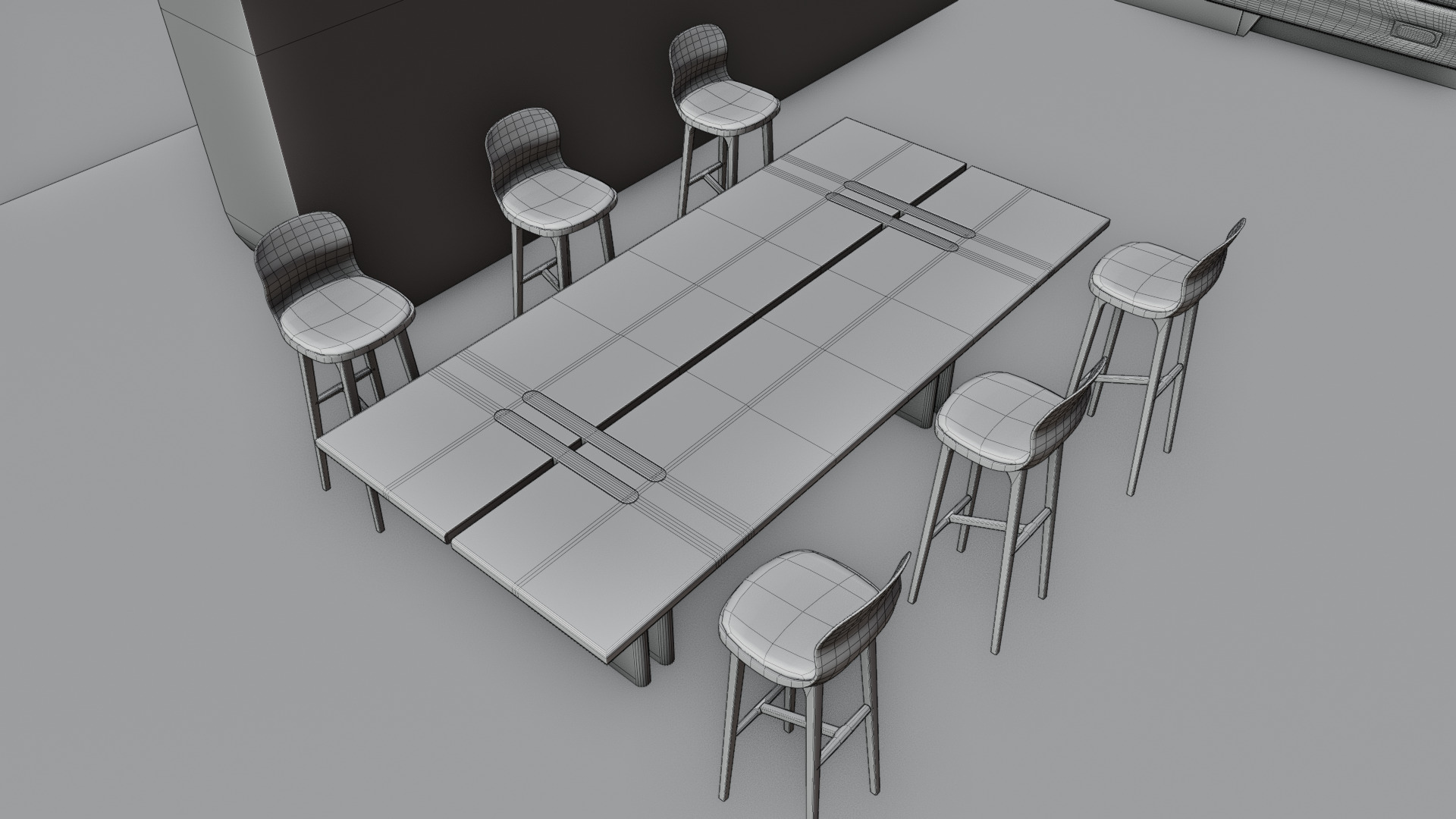 Modern Futuristic Exhibition Booth Design 3D Model 3D model_11