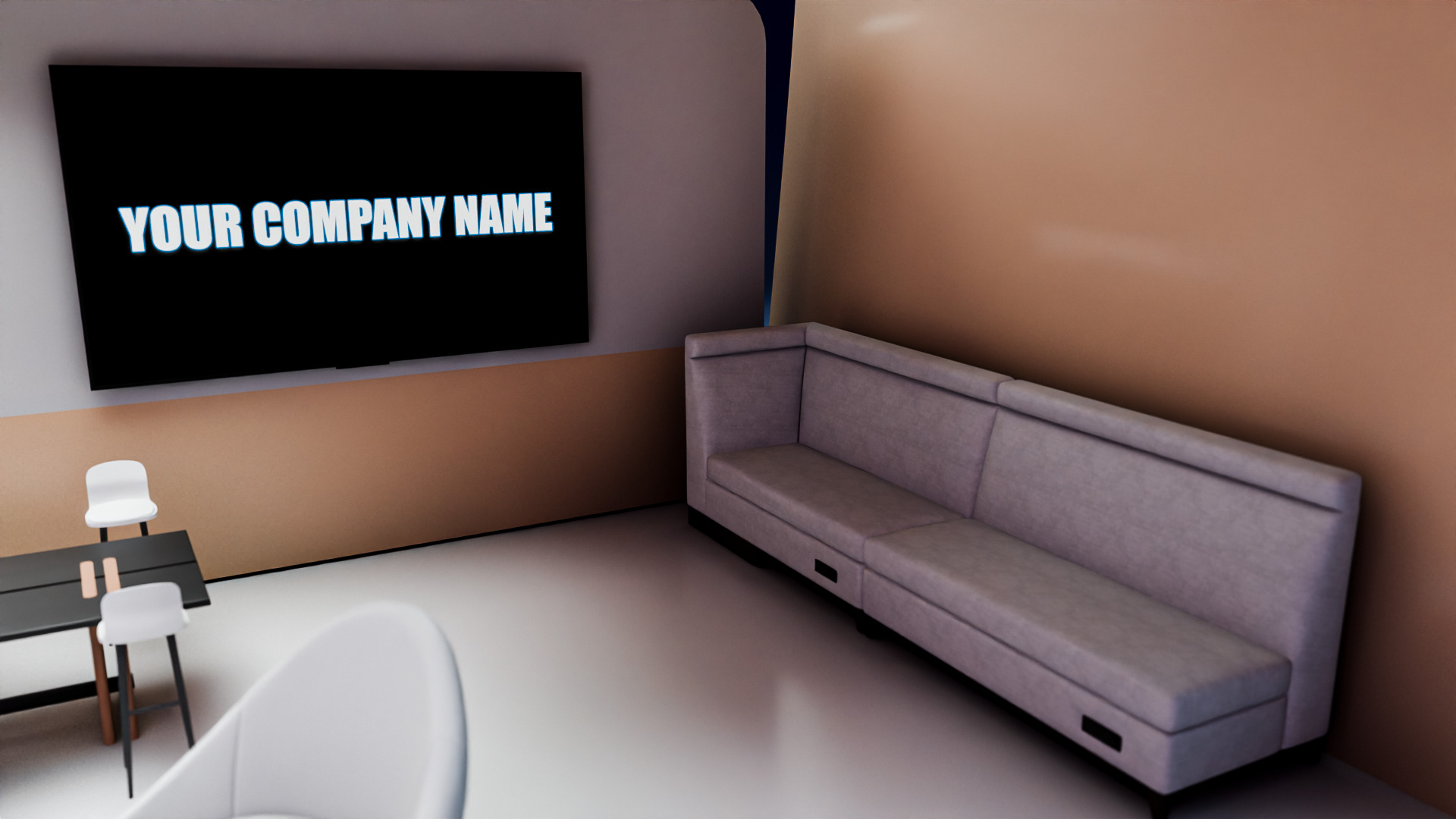 Modern Futuristic Exhibition Booth Design 3D Model 3D model_4