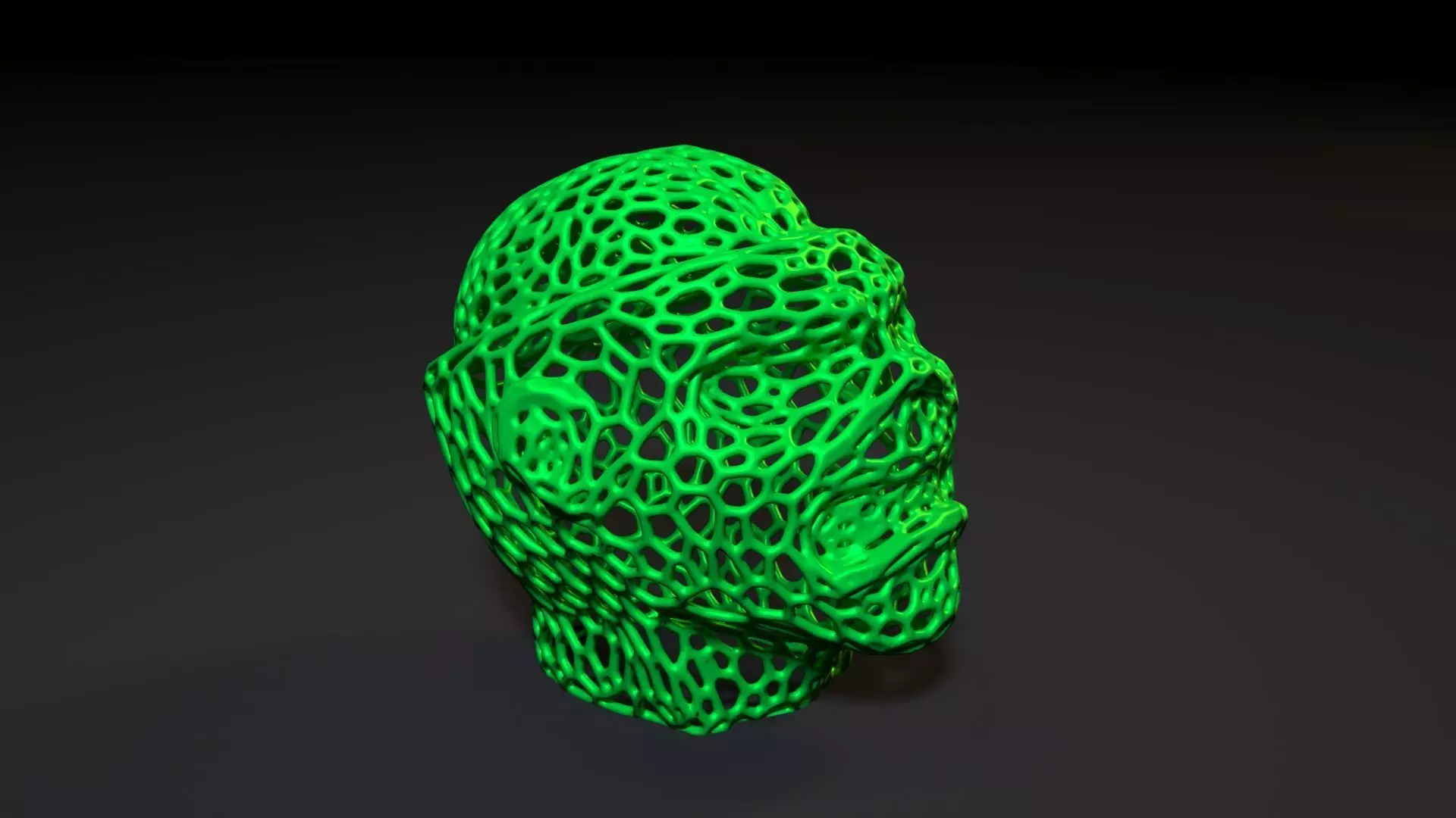 Head Eddie the Ed Voronoi 3D print model_0