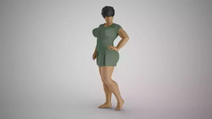 Woman Appear on the Catwalk