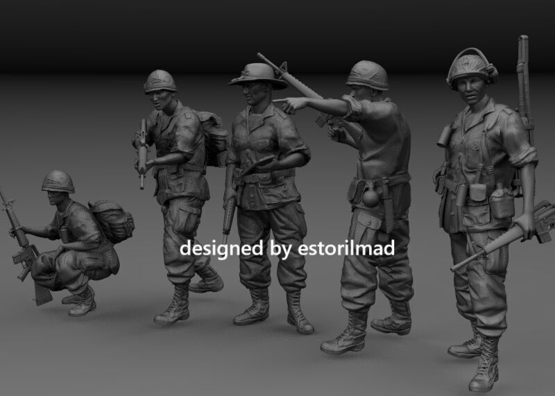 AMERICANS VIETNAM RADIO OPERATOR TEAM 3D print model_2