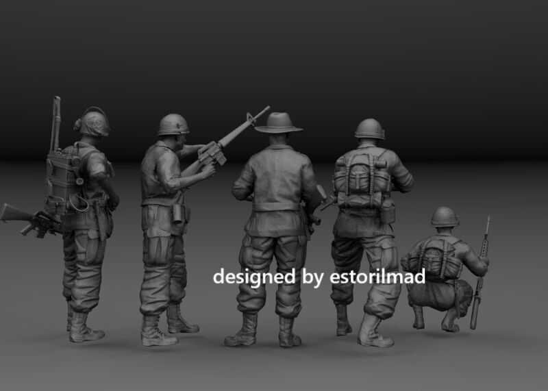 AMERICANS VIETNAM RADIO OPERATOR TEAM 3D print model_3