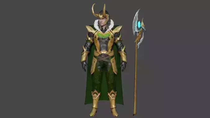 Loki 3d Model Low-poly 3D model