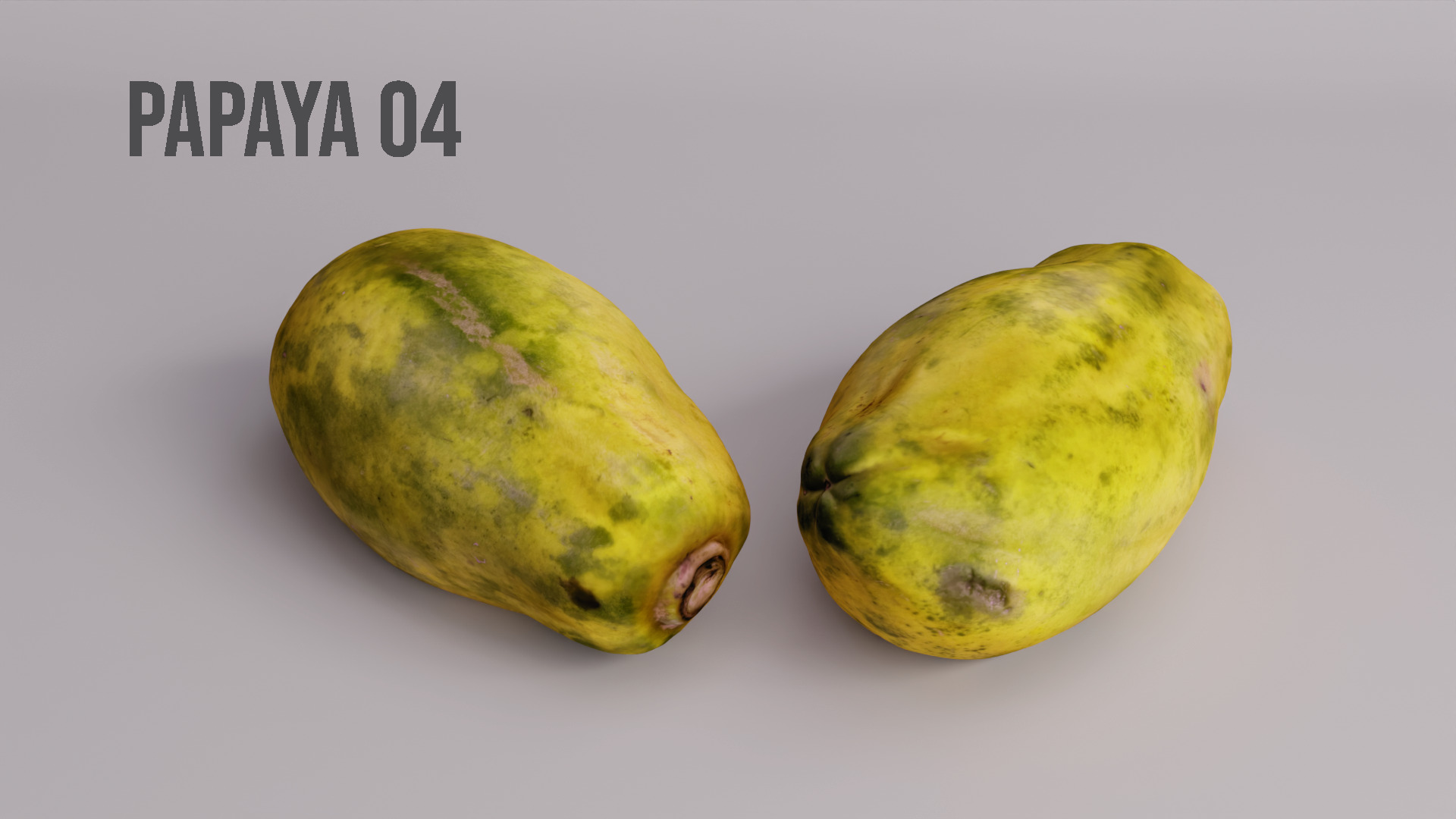 Papaya Scan Pack 3D model_5