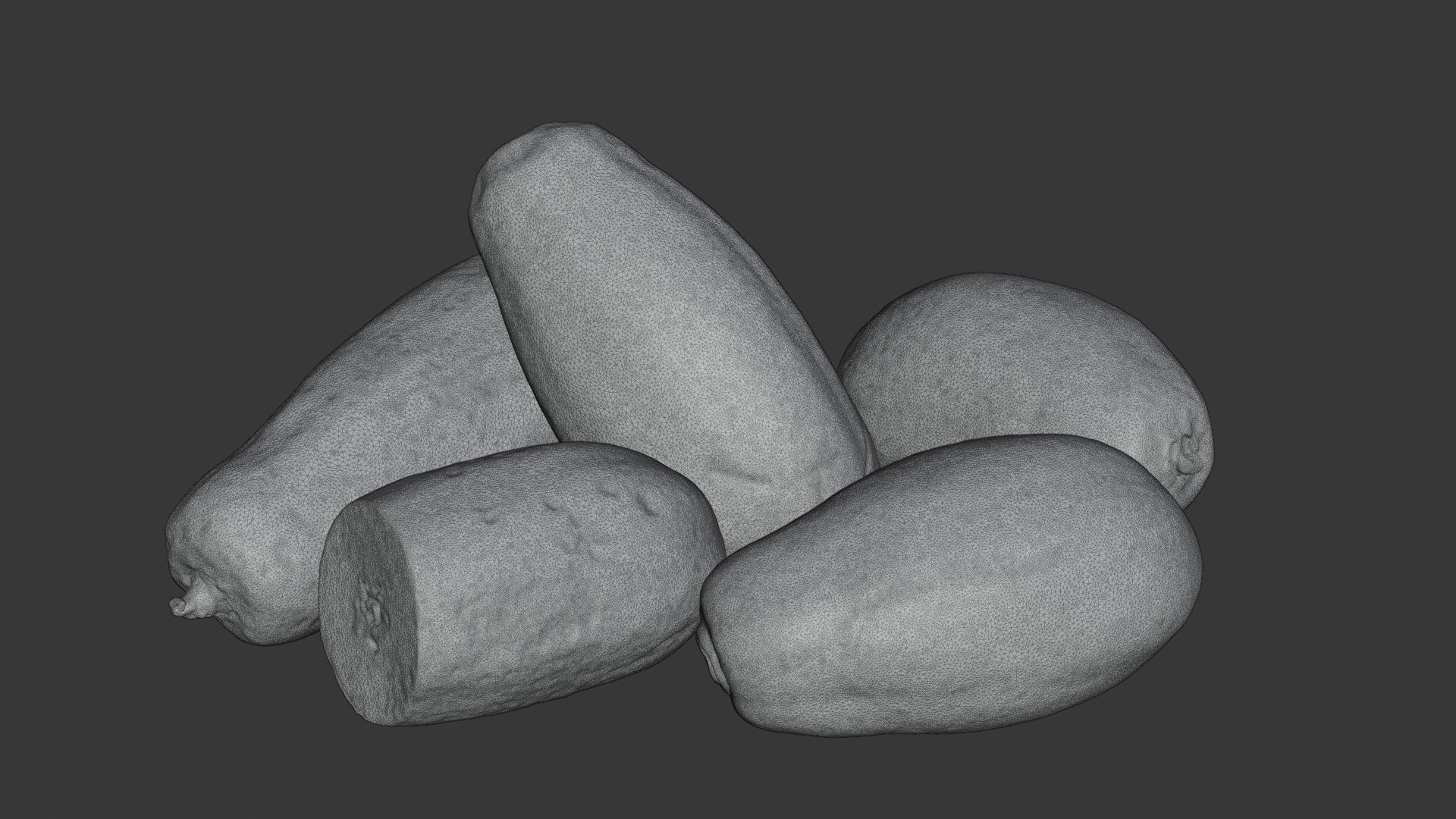 Papaya Scan Pack 3D model_1