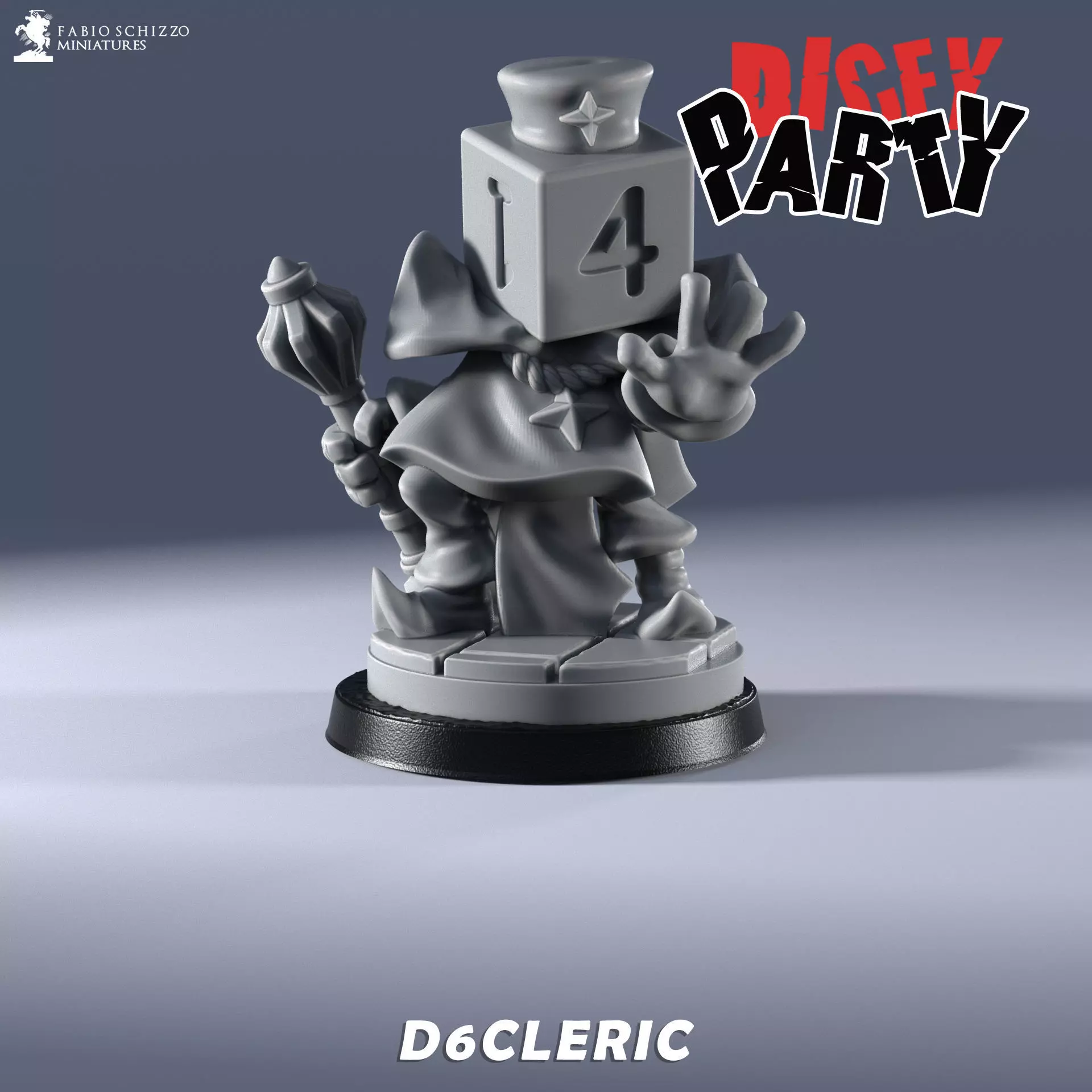 Dicey Party - The D6 Cleric 3D print model