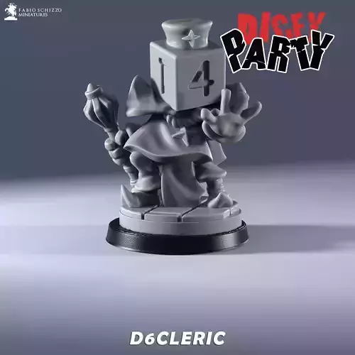 Dicey Party - The D6 Cleric  3D print model