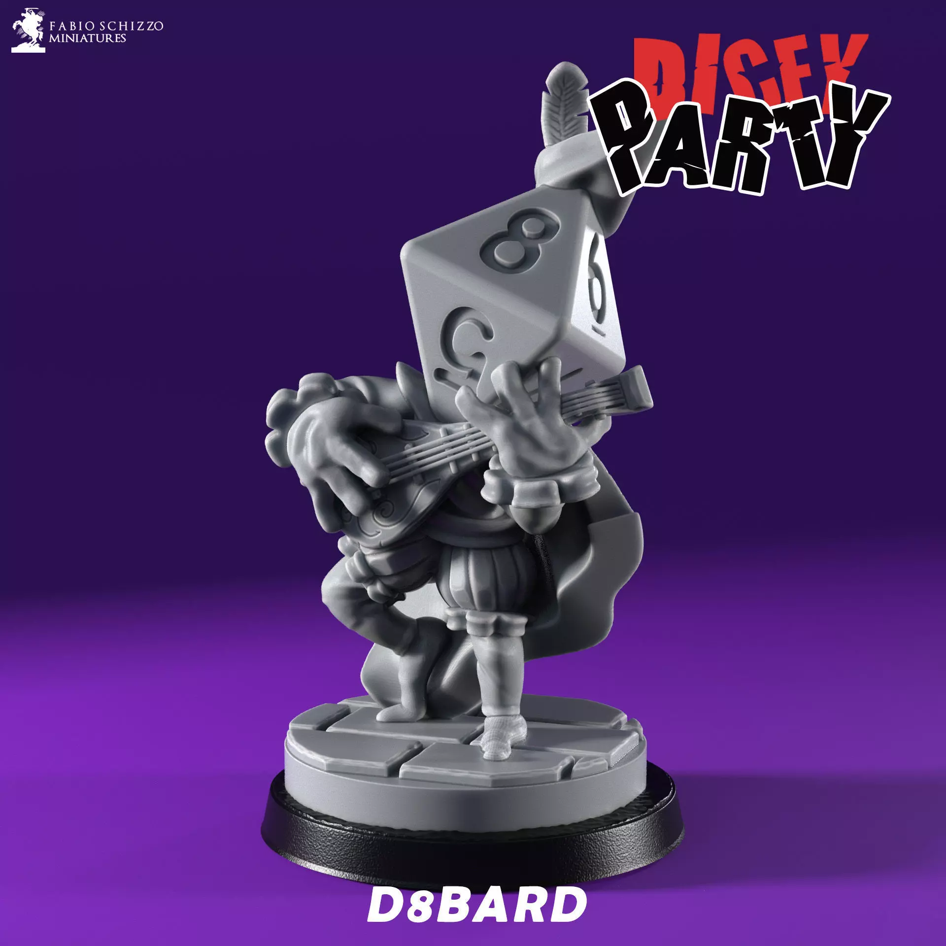 Dicey Party - The D8 Bard 3D print model