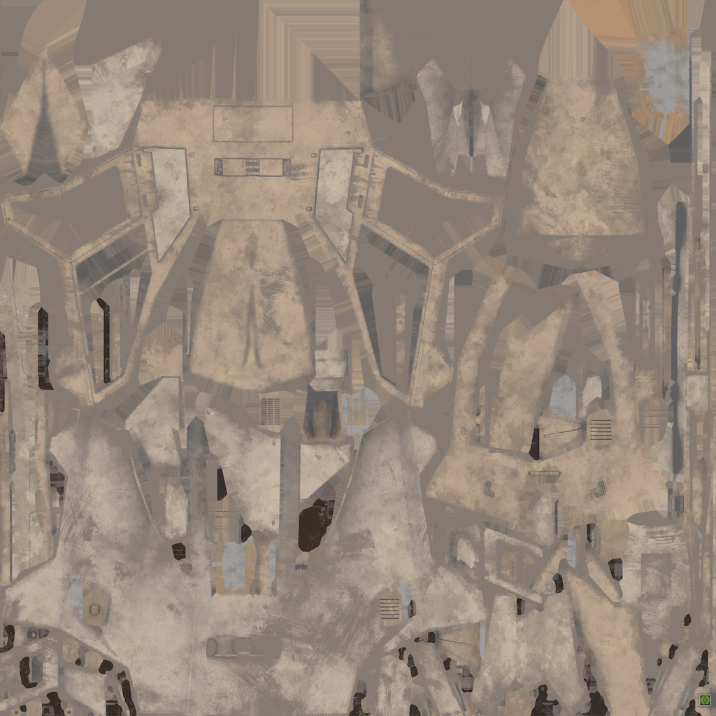 AT-TE Low-poly 3D model_4