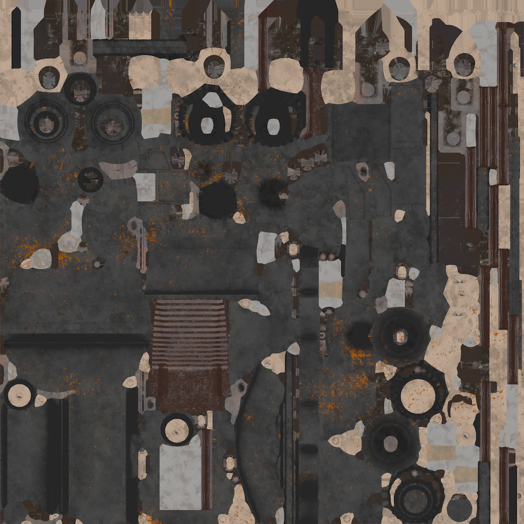 AT-TE Low-poly 3D model_6