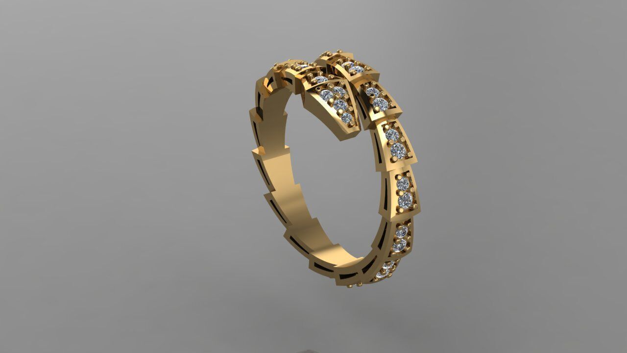 Ring Bulgari 3D print model_1
