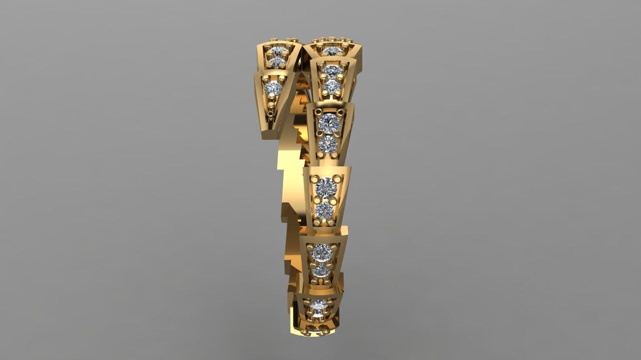 Ring Bulgari 3D print model_4