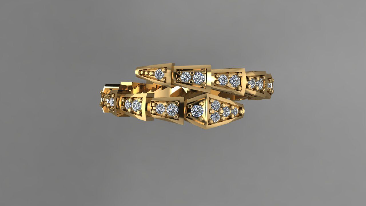 Ring Bulgari 3D print model_2