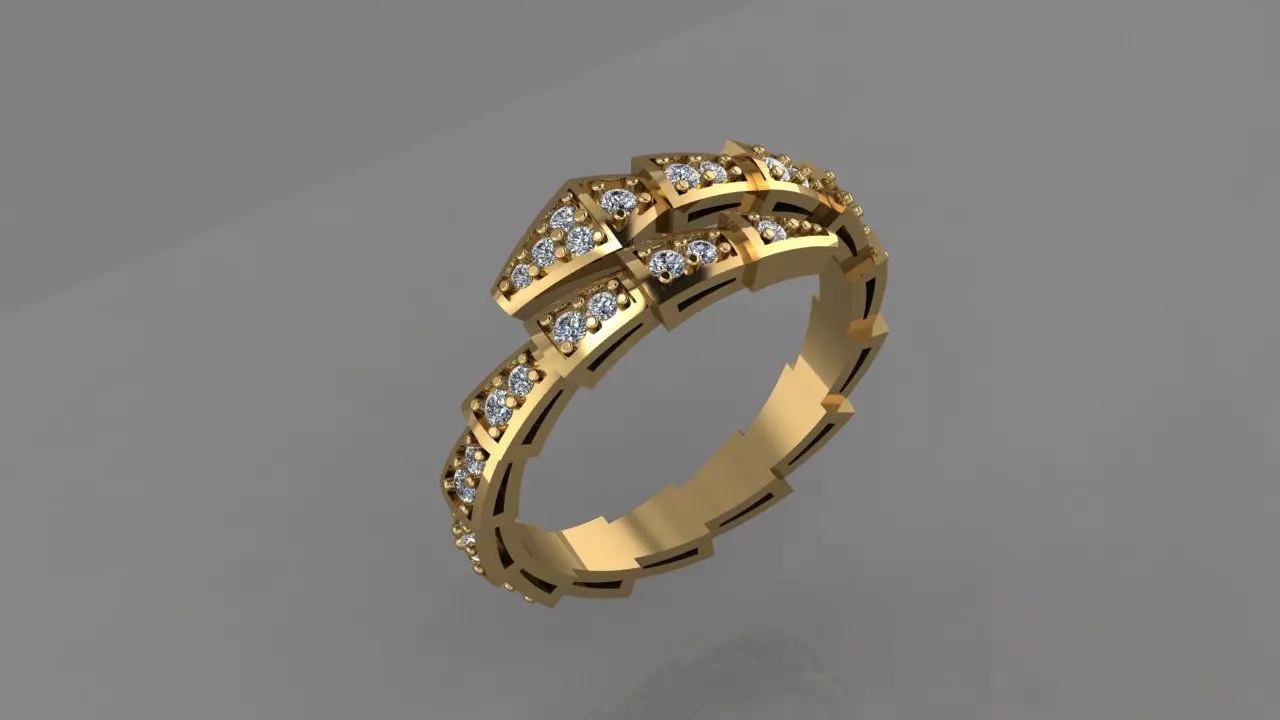 Ring Bulgari 3D print model_0