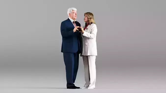 S00087 Elderly Couple Holding Hands