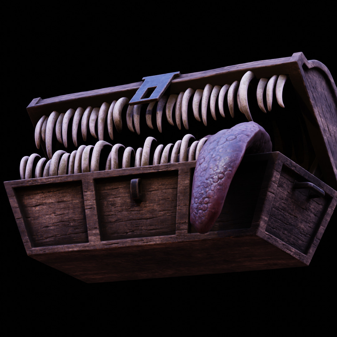 MIMIC CHEST - SYMBOL OF AVARICE - DARK SOULS FAN ART MODEL 3D print model_25