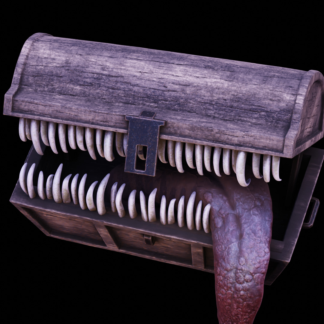 MIMIC CHEST - SYMBOL OF AVARICE - DARK SOULS FAN ART MODEL 3D print model_21