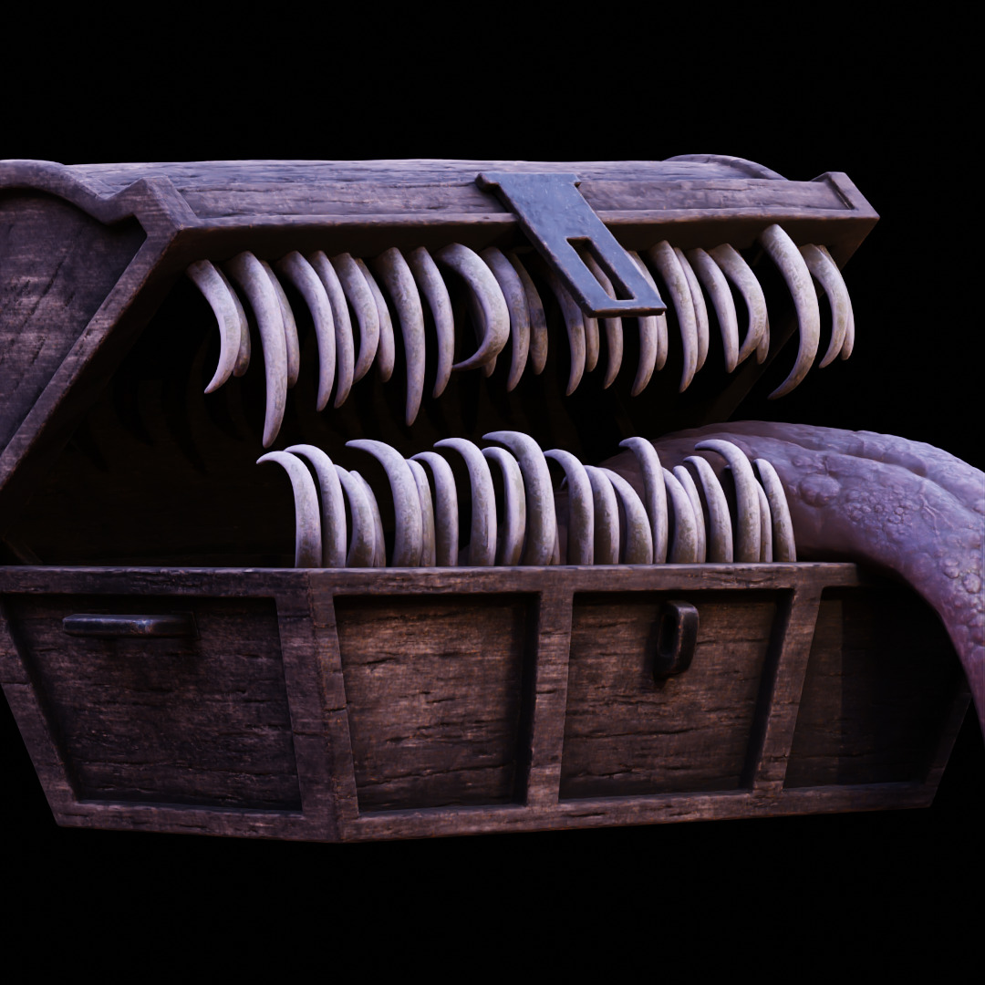MIMIC CHEST - SYMBOL OF AVARICE - DARK SOULS FAN ART MODEL 3D print model_7