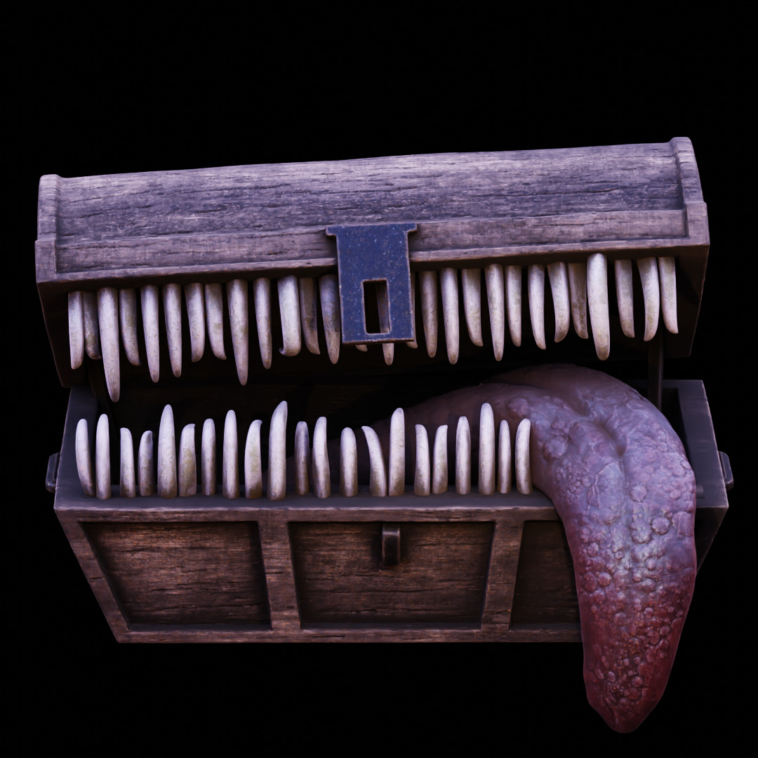 MIMIC CHEST - SYMBOL OF AVARICE - DARK SOULS FAN ART MODEL 3D print model_6