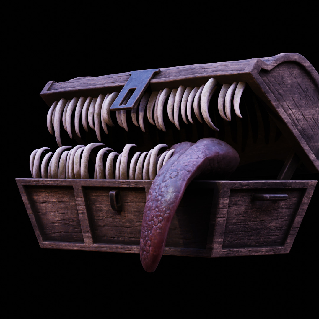 MIMIC CHEST - SYMBOL OF AVARICE - DARK SOULS FAN ART MODEL 3D print model_16