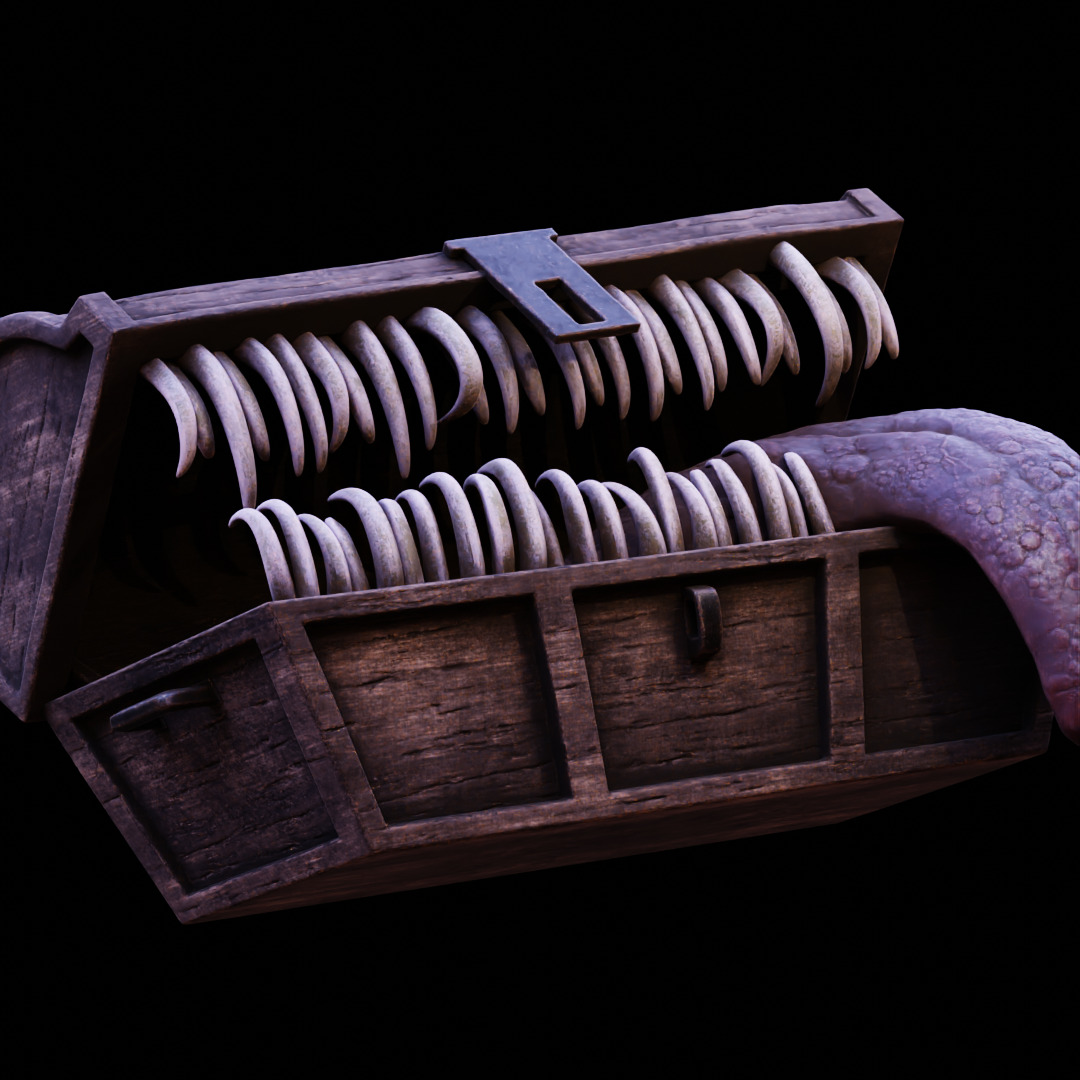 MIMIC CHEST - SYMBOL OF AVARICE - DARK SOULS FAN ART MODEL 3D print model_24