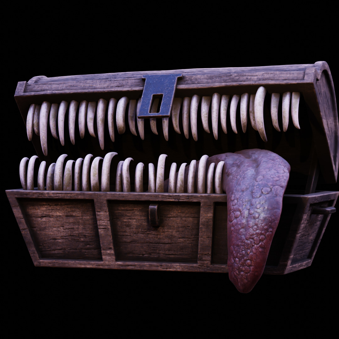 MIMIC CHEST - SYMBOL OF AVARICE - DARK SOULS FAN ART MODEL 3D print model_23