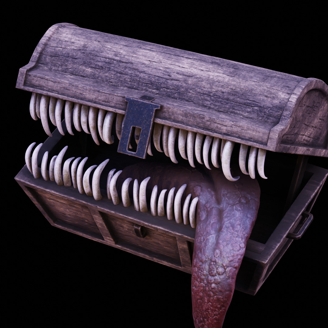 MIMIC CHEST - SYMBOL OF AVARICE - DARK SOULS FAN ART MODEL 3D print model_5