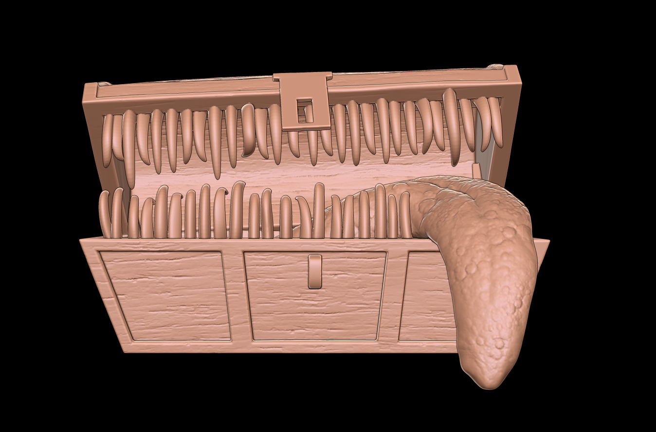 MIMIC CHEST - SYMBOL OF AVARICE - DARK SOULS FAN ART MODEL 3D print model_4