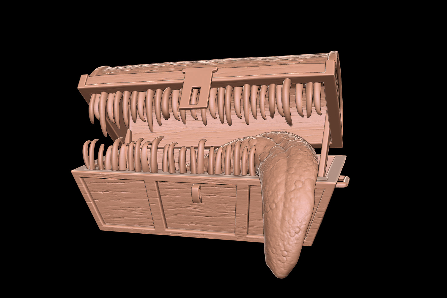 MIMIC CHEST - SYMBOL OF AVARICE - DARK SOULS FAN ART MODEL 3D print model_2
