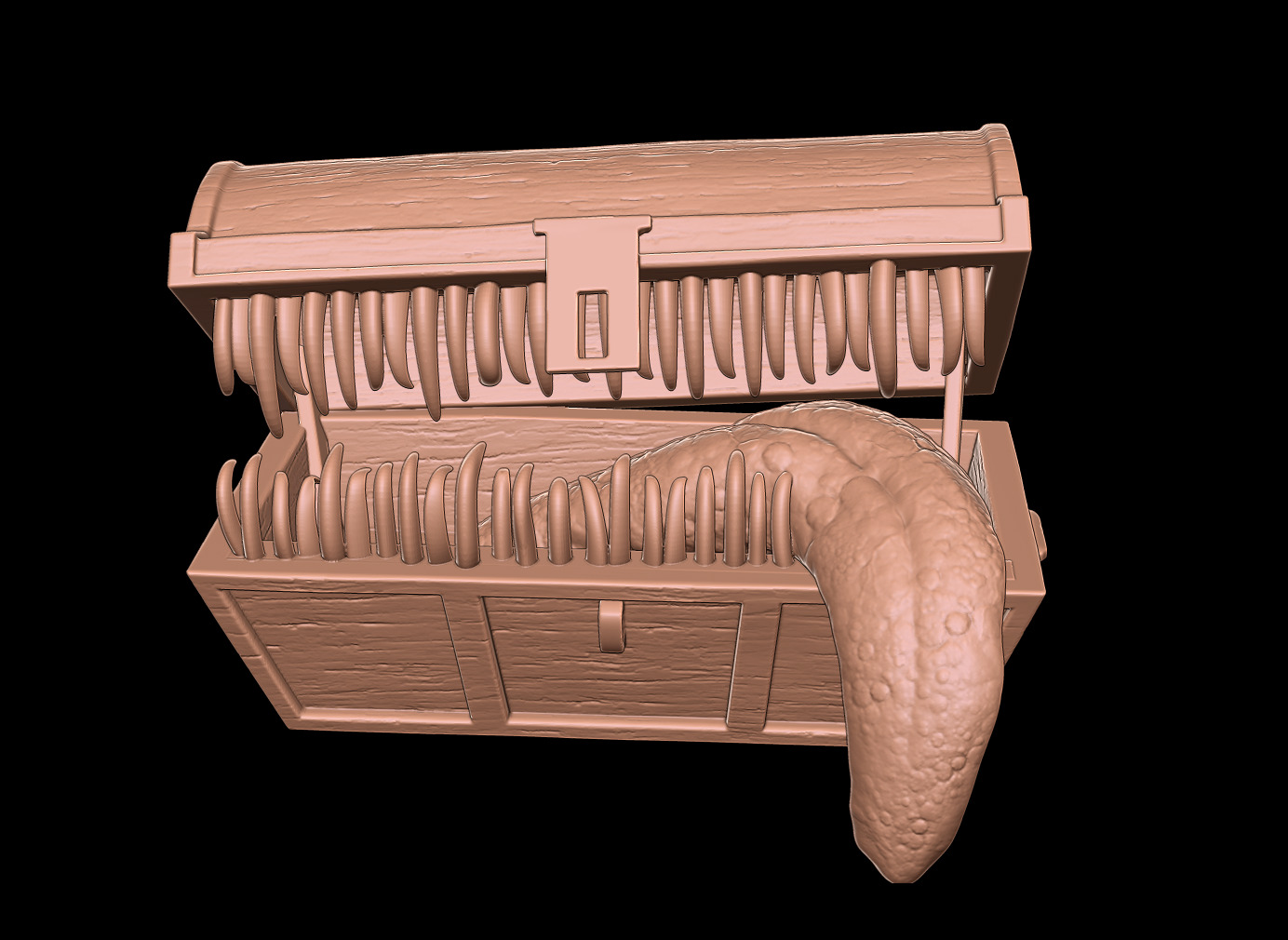MIMIC CHEST - SYMBOL OF AVARICE - DARK SOULS FAN ART MODEL 3D print model_1