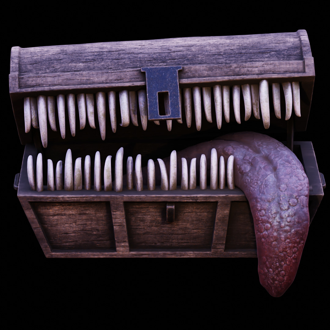 MIMIC CHEST - SYMBOL OF AVARICE - DARK SOULS FAN ART MODEL 3D print model_17