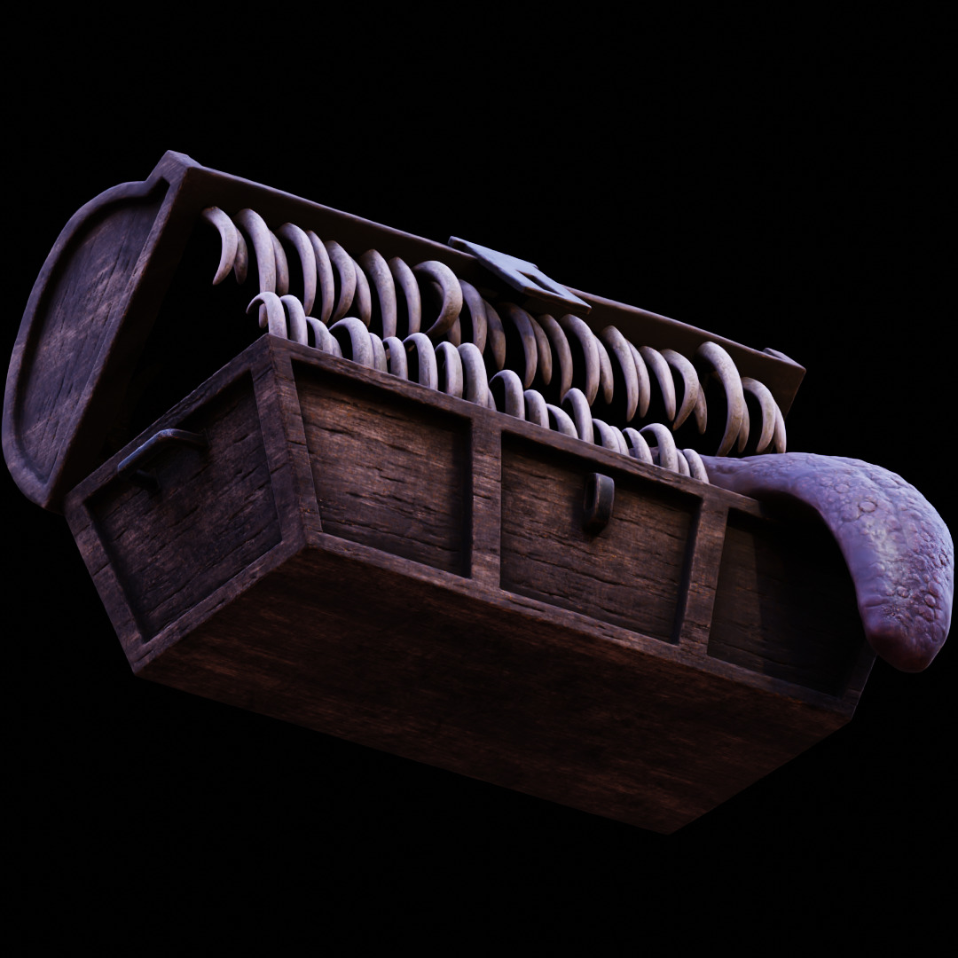 MIMIC CHEST - SYMBOL OF AVARICE - DARK SOULS FAN ART MODEL 3D print model_13