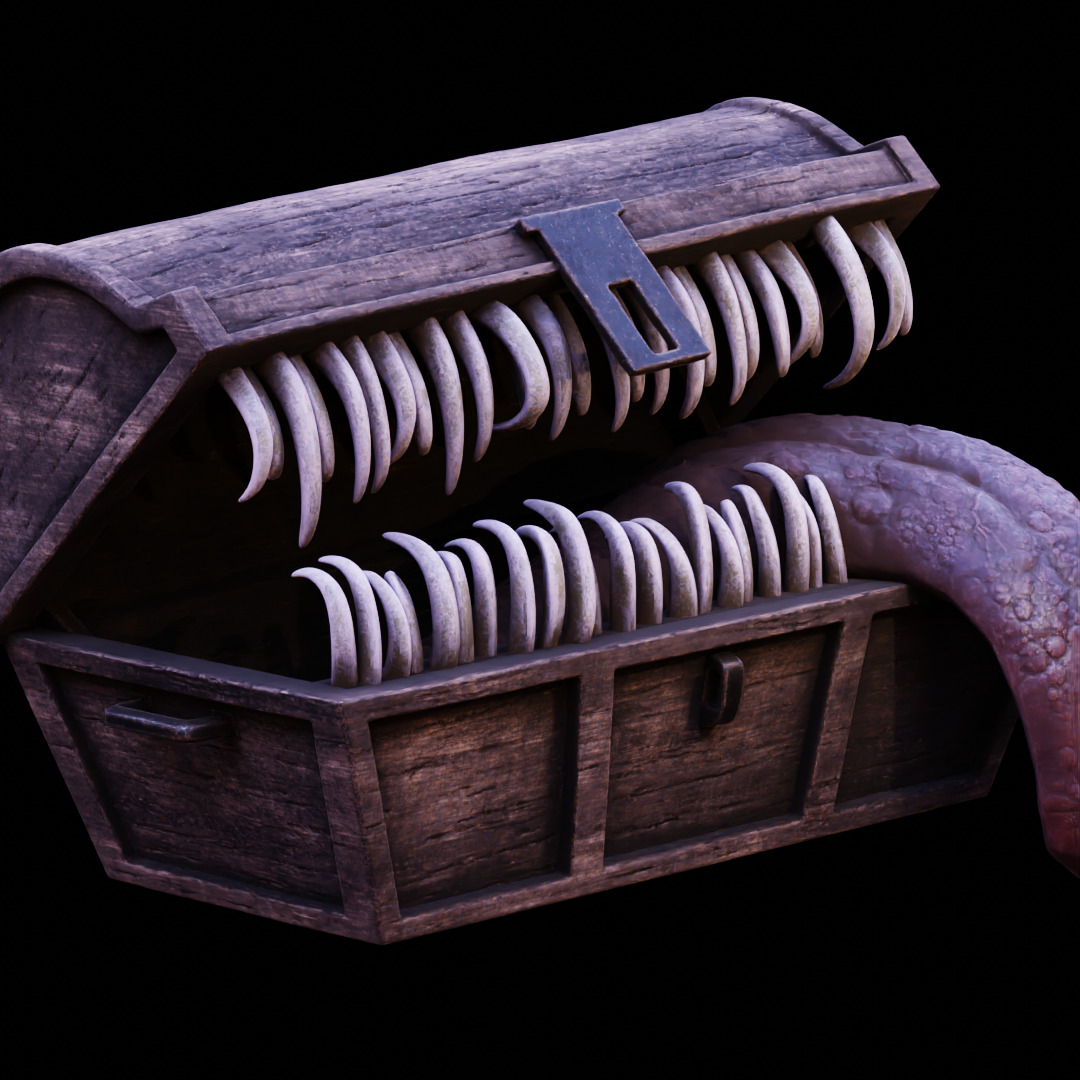 MIMIC CHEST - SYMBOL OF AVARICE - DARK SOULS FAN ART MODEL 3D print model_11