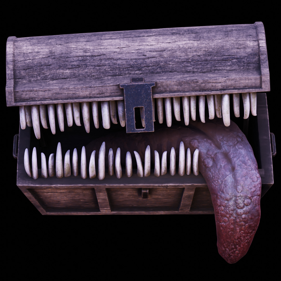 MIMIC CHEST - SYMBOL OF AVARICE - DARK SOULS FAN ART MODEL 3D print model_22