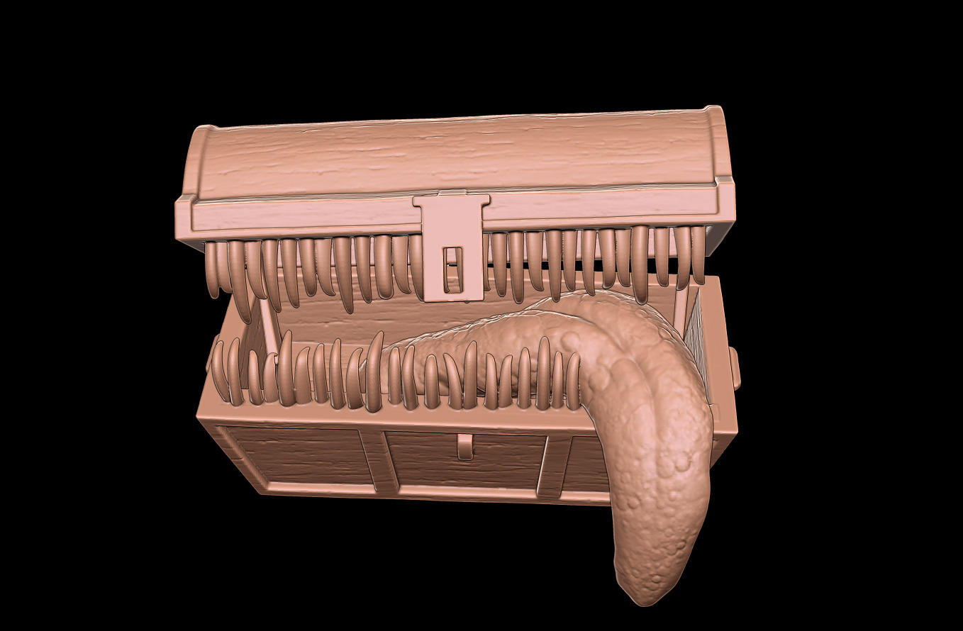 MIMIC CHEST - SYMBOL OF AVARICE - DARK SOULS FAN ART MODEL 3D print model_3