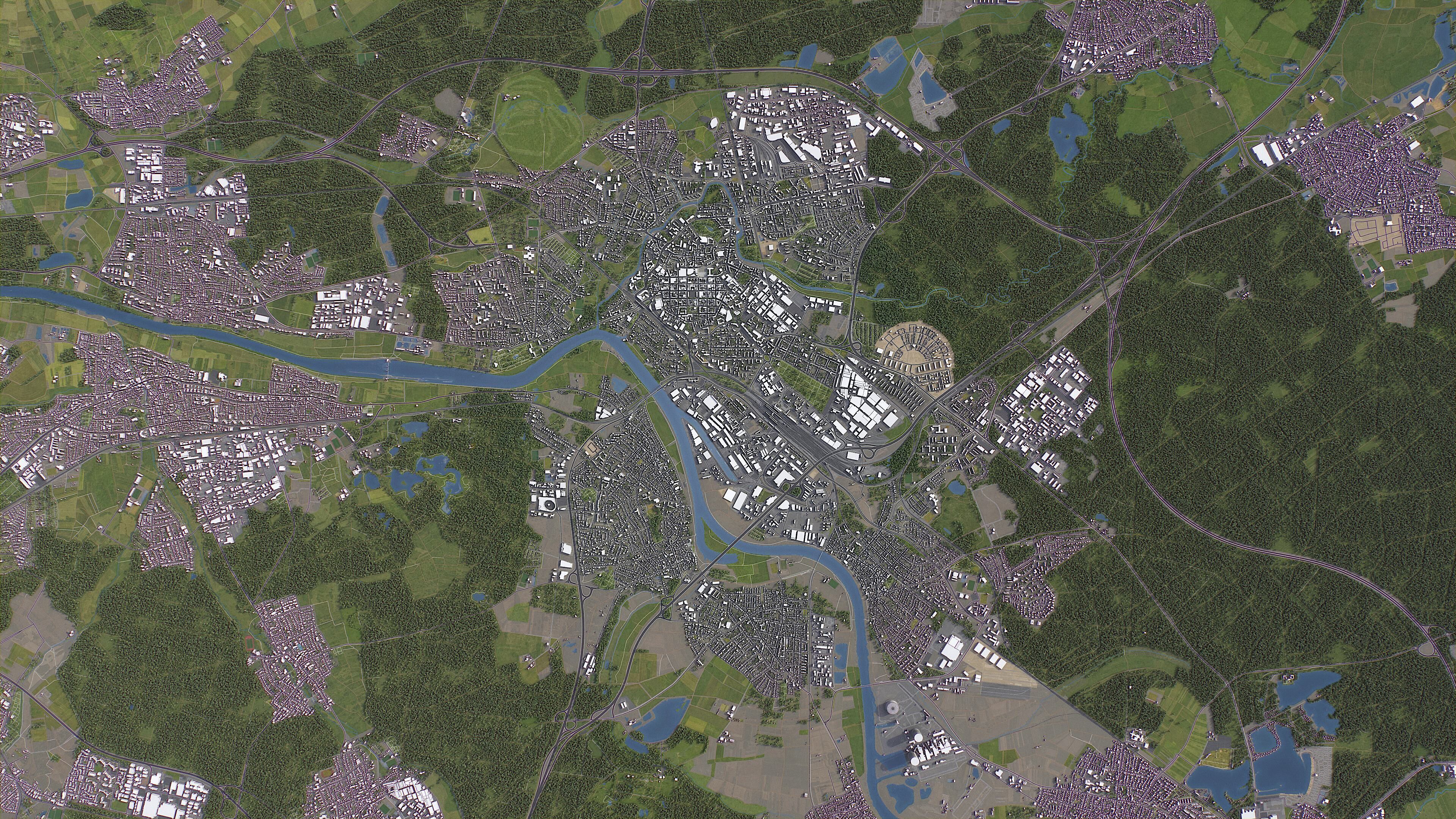 Hanau - 3d City Model Low-poly 3D model_11