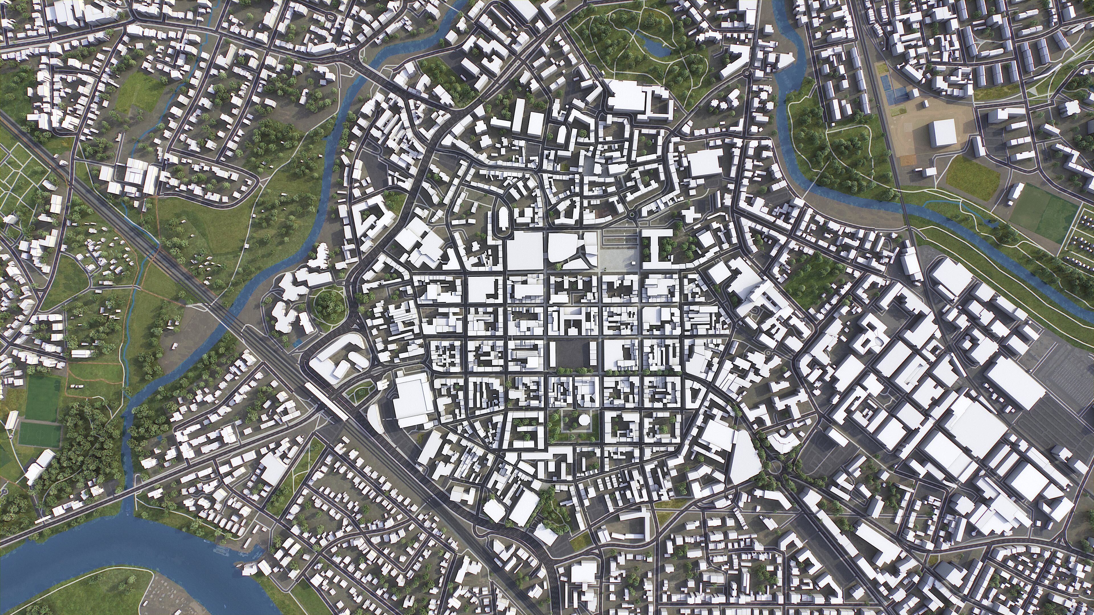 Hanau - 3d City Model Low-poly 3D model_9