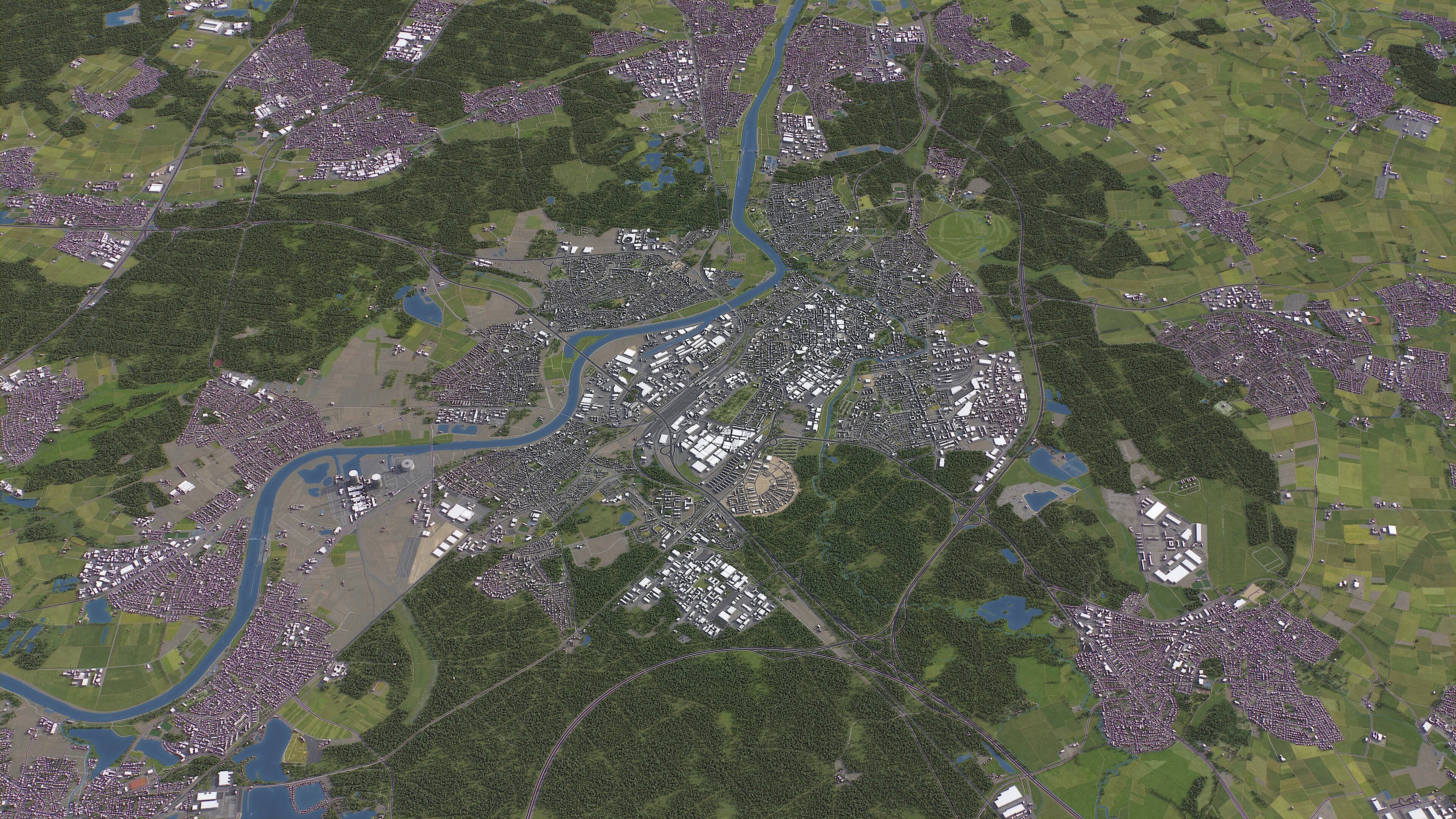 Hanau - 3d City Model Low-poly 3D model_8