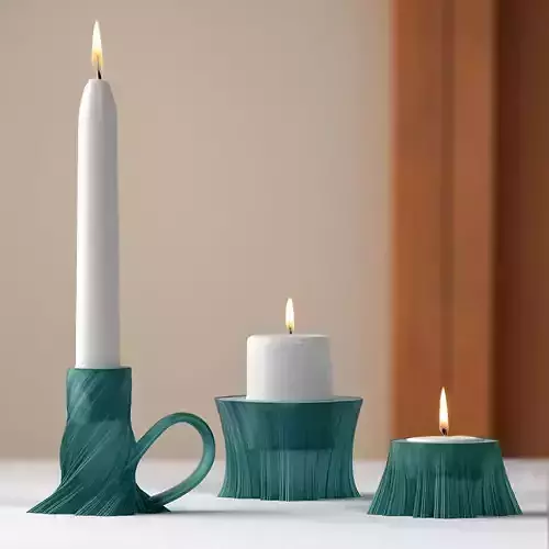 Candle Holders Set 3D print model