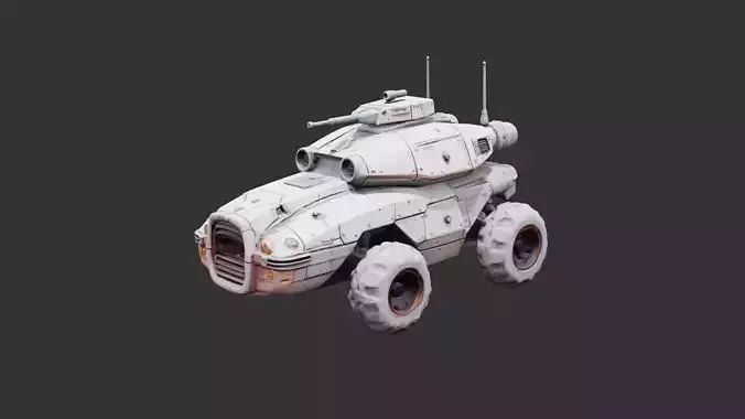 Hover Jet Skimmer Tank 3D model