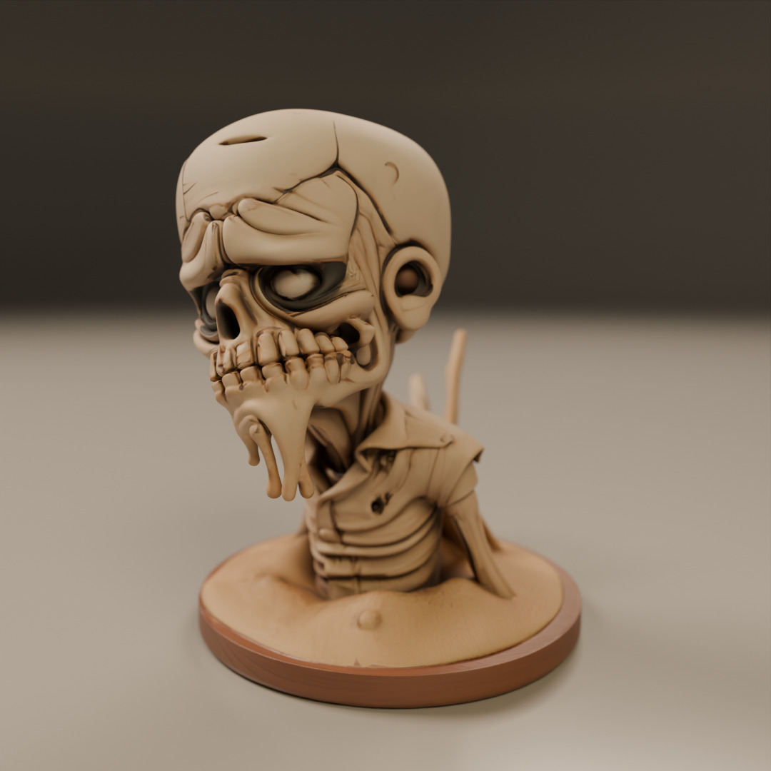 desert zombie 3D print model_13