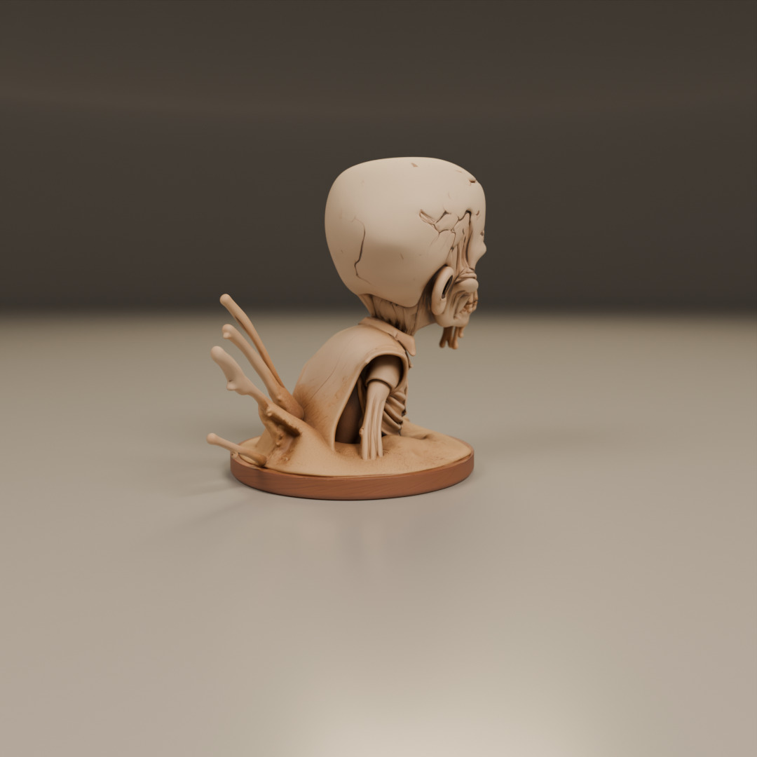 desert zombie 3D print model_9