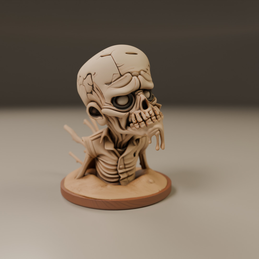 desert zombie 3D print model_17