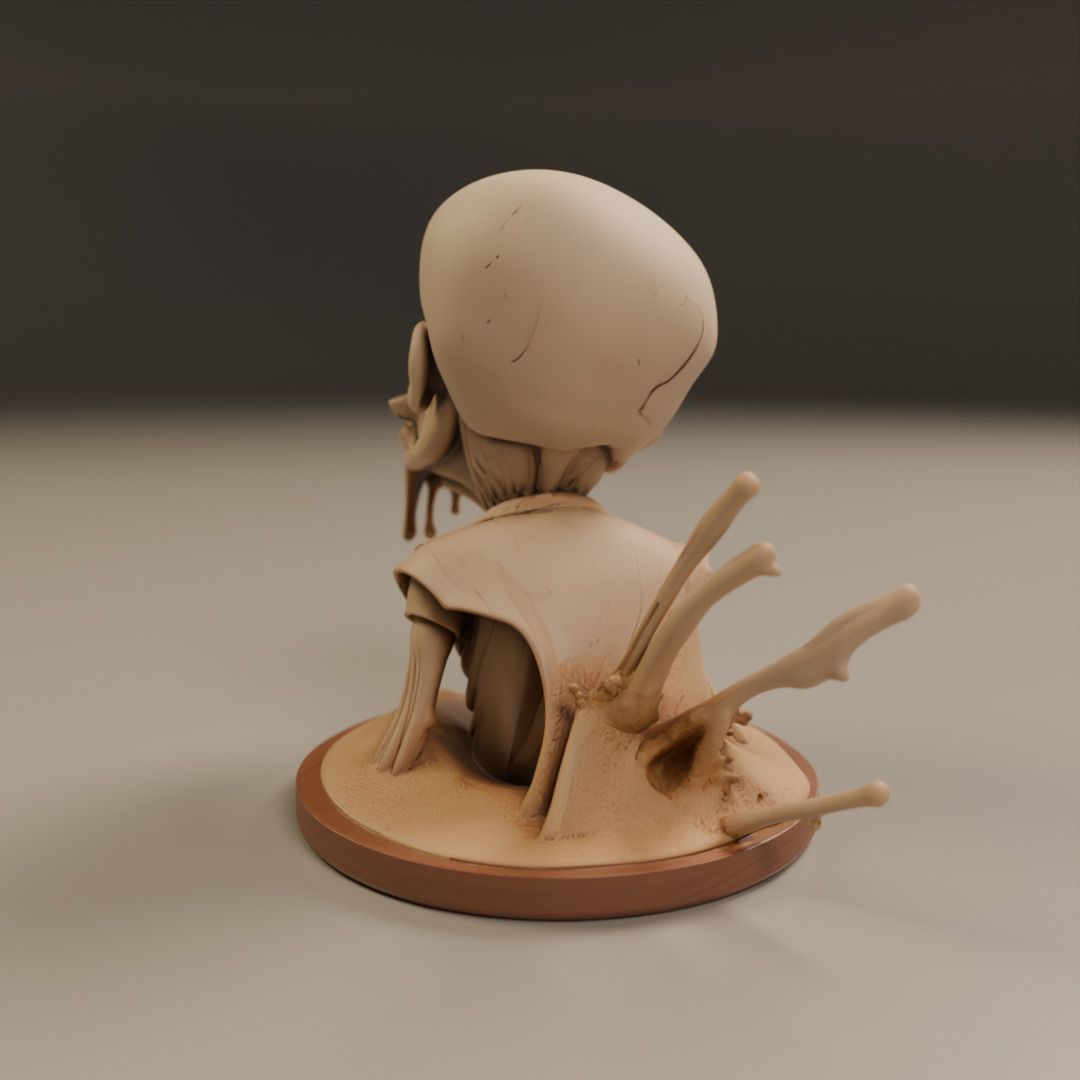 desert zombie 3D print model_11