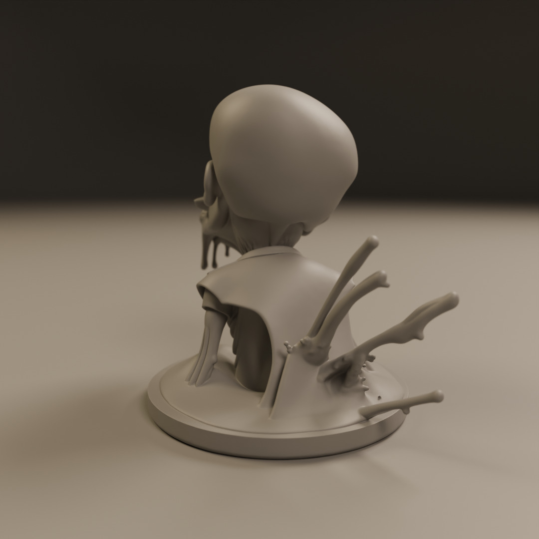 desert zombie 3D print model_3