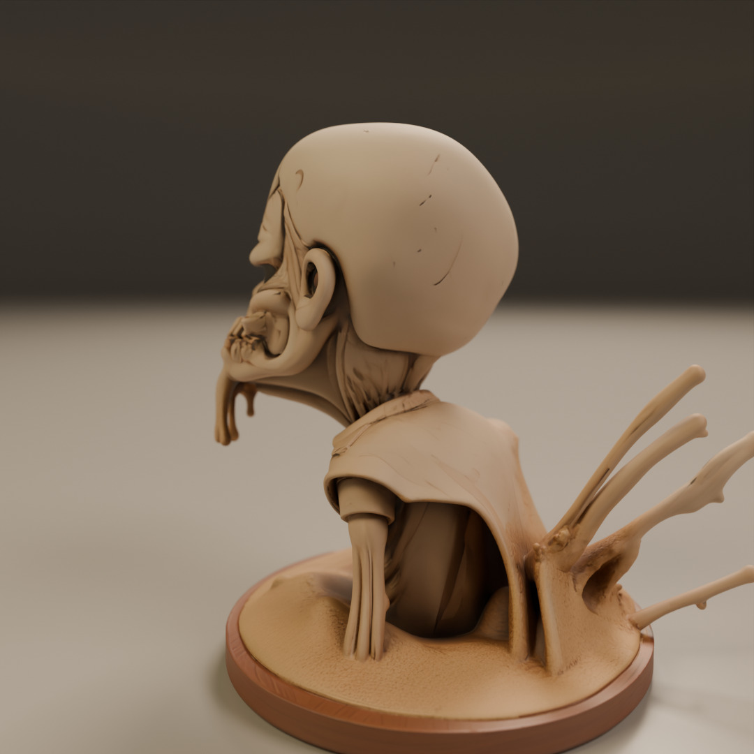 desert zombie 3D print model_15