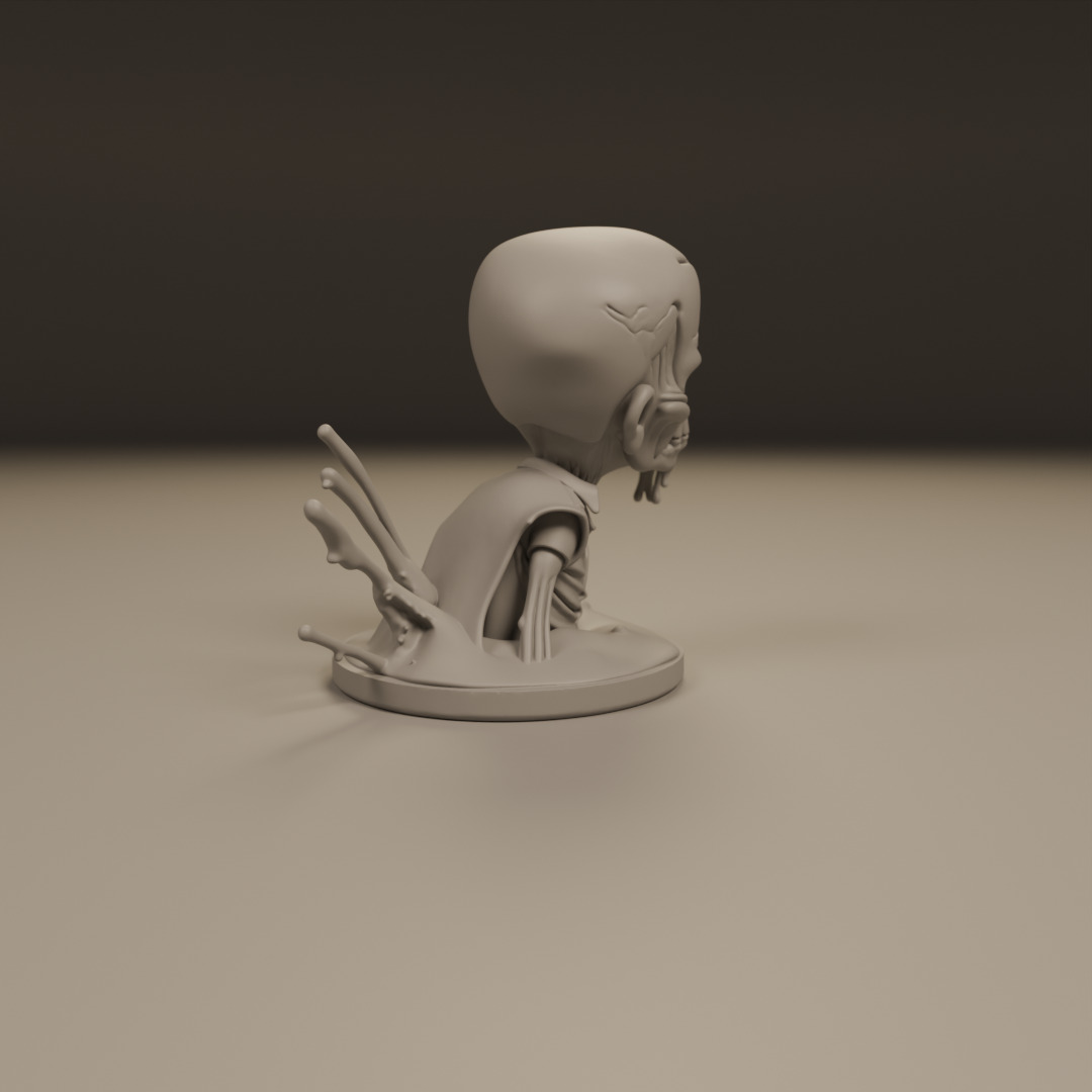 desert zombie 3D print model_1