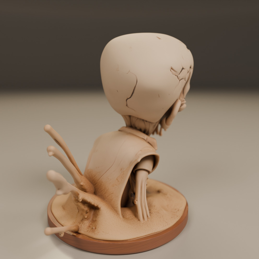 desert zombie 3D print model_14